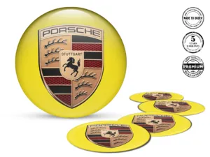 Porsche Ruota Distintivo Logo Cupola Epox Stilosa